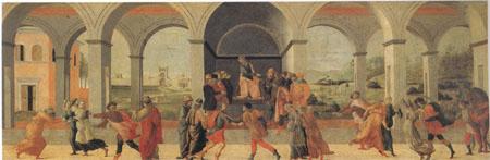 Filippino Lippi Thtee Scenes from the Story of Virginia (mk05) France oil painting art